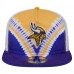 Minnesota Vikings New Era Gold/Purple Throwback Dye Golfer Snapback Hat