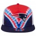 New England Patriots New Era Red/Navy Throwback Dye Golfer Snapback Hat