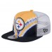 Pittsburgh Steelers New Era Gold/Black Throwback Dye Golfer Snapback Hat