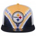 Pittsburgh Steelers New Era Gold/Black Throwback Dye Golfer Snapback Hat