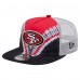 San Francisco 49ers New Era Scarlet/Black Throwback Dye Golfer Snapback Hat
