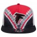 Бейсболка Atlanta Falcons New Era Red/Black Throwback Dye Golfer