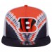 Cincinnati Bengals New Era Orange/Black Throwback Dye Golfer Snapback Hat