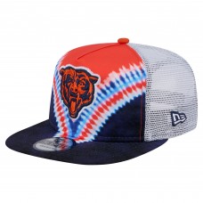 Chicago Bears New Era Orange/Navy Throwback Dye Golfer Snapback Hat