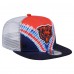 Chicago Bears New Era Orange/Navy Throwback Dye Golfer Snapback Hat
