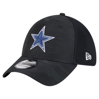 Бейсболка Dallas Cowboys New Era Black Active Camo 39THIRTY