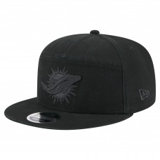 Бейсболка Miami Dolphins New Era Black Adventure Canvas Split Panel 9FIFTY