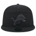 Бейсболка Detroit Lions New Era Black Adventure Canvas Split Panel 9FIFTY Snapback
