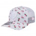 Бейсболка Las Vegas Raiders New Era White Adventure Flamingo Pattern 9SEVENTY Stretch-Snap
