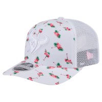 Бейсболка Houston Texans New Era White Adventure Flamingo Pattern 9SEVENTY Stretch-Snap