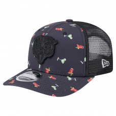 Бейсболка Chicago Bears New Era Navy/Black Adventure Drinks Pattern 9SEVENTY Stretch-Snap