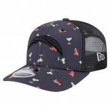 Бейсболка Los Angeles Chargers New Era Navy/Black Adventure Drinks Pattern 9SEVENTY Stretch-Snap