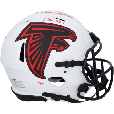 Kirk Cousins Atlanta Falcons Autographed Fanatics Authentic Riddell Lunar Speed Authentic Helmet with Rise Up! Inscription - Signed in Red Ink - Limited Edition of 6