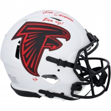 Kirk Cousins Atlanta Falcons Autographed Fanatics Authentic Riddell Lunar Speed Authentic Helmet with Rise Up! Inscription - Signed in Red Ink - Limited Edition #6/6