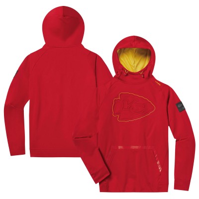 Unisex UNRL x Kansas City Chiefs Red 24 Crossover Pullover Hoodie