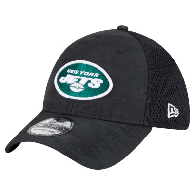 Бейсболка New York Jets New Era Black Active Camo 39THIRTY