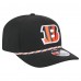Бейсболка Cincinnati Bengals New Era Black Gameday Multi Rope 9SEVENTY Stretch-Snap