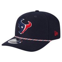 Бейсболка Houston Texans New Era Navy Gameday Multi Rope 9SEVENTY Stretch-Snap