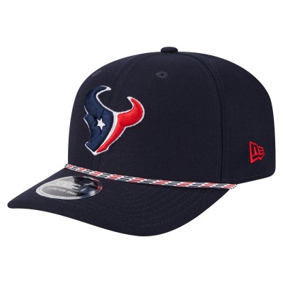 Бейсболка Houston Texans New Era Navy Gameday Multi Rope 9SEVENTY Stretch-Snap