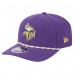 Бейсболка Minnesota Vikings New Era Purple Gameday Multi Rope 9SEVENTY Stretch-Snap