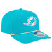 Бейсболка Miami Dolphins New Era Aqua Gameday Multi Rope 9SEVENTY Stretch-Snap