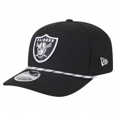 Бейсболка Las Vegas Raiders New Era Black Gameday Multi Rope 9SEVENTY Stretch-Snap