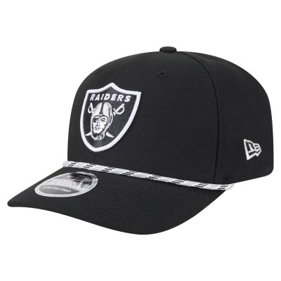 Бейсболка Las Vegas Raiders New Era Black Gameday Multi Rope 9SEVENTY Stretch-Snap