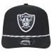 Бейсболка Las Vegas Raiders New Era Black Gameday Multi Rope 9SEVENTY Stretch-Snap