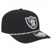 Бейсболка Las Vegas Raiders New Era Black Gameday Multi Rope 9SEVENTY Stretch-Snap