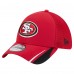 Бейсболка San Francisco 49ers New Era Scarlet Game Day Linear 39THIRTY