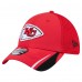 Бейсболка Kansas City Chiefs New Era Red Game Day Linear 39THIRTY