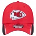 Бейсболка Kansas City Chiefs New Era Red Game Day Linear 39THIRTY