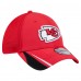 Бейсболка Kansas City Chiefs New Era Red Game Day Linear 39THIRTY
