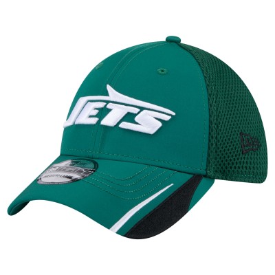 Бейсболка New York Jets New Era Green Game Day Linear 39THIRTY
