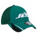 Бейсболка New York Jets New Era Green Game Day Linear 39THIRTY