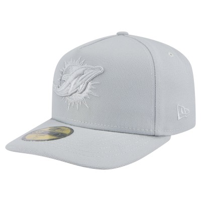 Бейсболка Miami Dolphins New Era Gray Color Pack A-Frame 59FIFTY Fitted