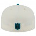 Бейсболка Jacksonville Jaguars New Era Cream/Teal Main 59FIFTY