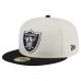 Бейсболка Las Vegas Raiders New Era Cream/Black Main 59FIFTY