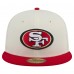 Бейсболка San Francisco 49ers New Era Cream/Scarlet Main 59FIFTY