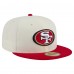 Бейсболка San Francisco 49ers New Era Cream/Scarlet Main 59FIFTY