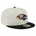 Бейсболка Baltimore Ravens New Era Cream/Black Main 59FIFTY