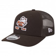 Бейсболка Cleveland Browns New Era Brown Main Trucker 9SEVENTY Stretch-Snap