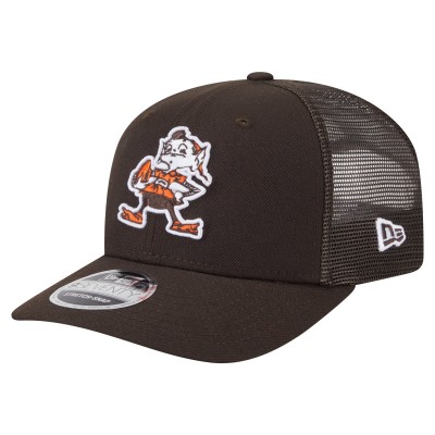 Бейсболка Cleveland Browns New Era Brown Main Trucker 9SEVENTY Stretch-Snap