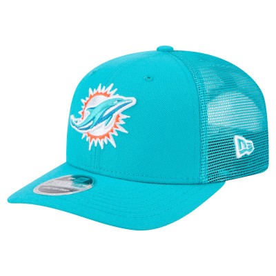 Бейсболка Miami Dolphins New Era Aqua Main Trucker 9SEVENTY