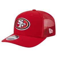 Бейсболка San Francisco 49ers New Era Scarlet Main Trucker 9SEVENTY Stretch-Snap