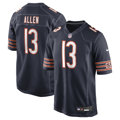 Джерси Chicago Bears Keenan Allen Nike Navy Team Game