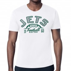 New York Jets Starter White Half Ball Logo T-Shirt New York Jets Starter White Half Ball Logo T-Shirt