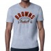 Футболка Cleveland Browns Starter Heather Gray Half Ball Logo