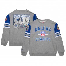 Кофта Dallas Cowboys Mitchell & Ness Heather Gray Vintage Logo