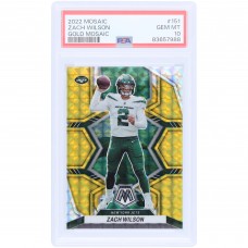 Zach Wilson New York Jets 2022 Panini Mosaic Gold Mosaic #151 #3/10 PSA Authenticated 10 Card Zach Wilson New York Jets 2022 Panini Mosaic Gold Mosaic #151 #3/10 PSA Authenticated 10 Card